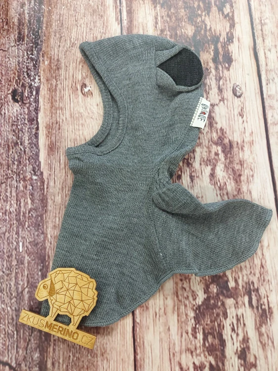 Merino kukla s oušky Teddy ManyMonths - Elephant Grey