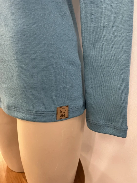 Dámské zimní MERINO kojící tričko ZM Basic, DR - Mořská zelená