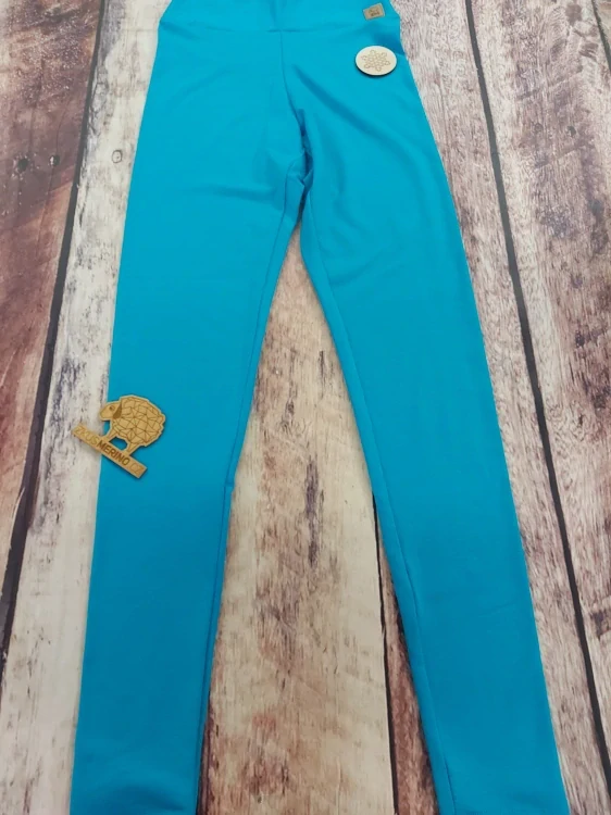 Dámské zimní merino legíny ZM basic - Tyrkys