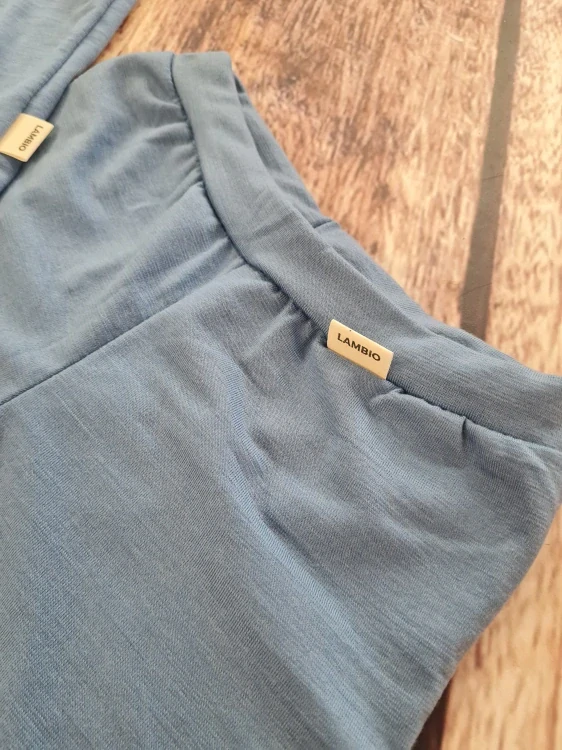 Dětský letní merino/lycra komplet/pyžamo Lambio, KR - Oříšek 