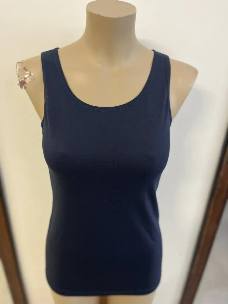 Dámské celoroční MERINO/LYCRA tílko ZM Basic - Tmavě modré