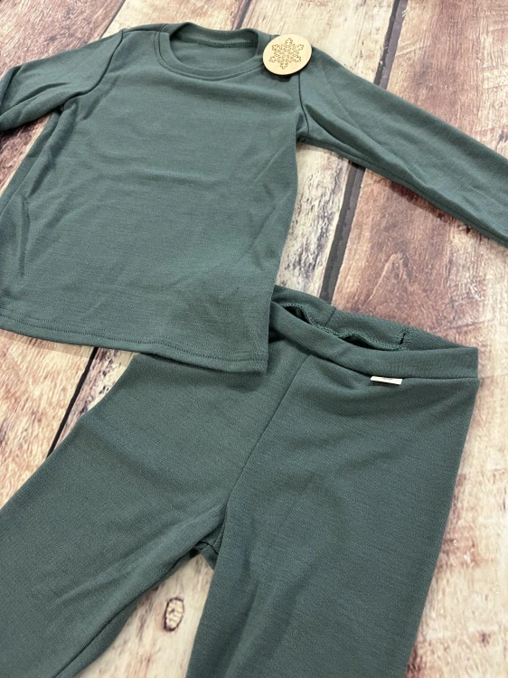 Zimní MERINO komplet / pyžamo Lambio - Šalvěj*