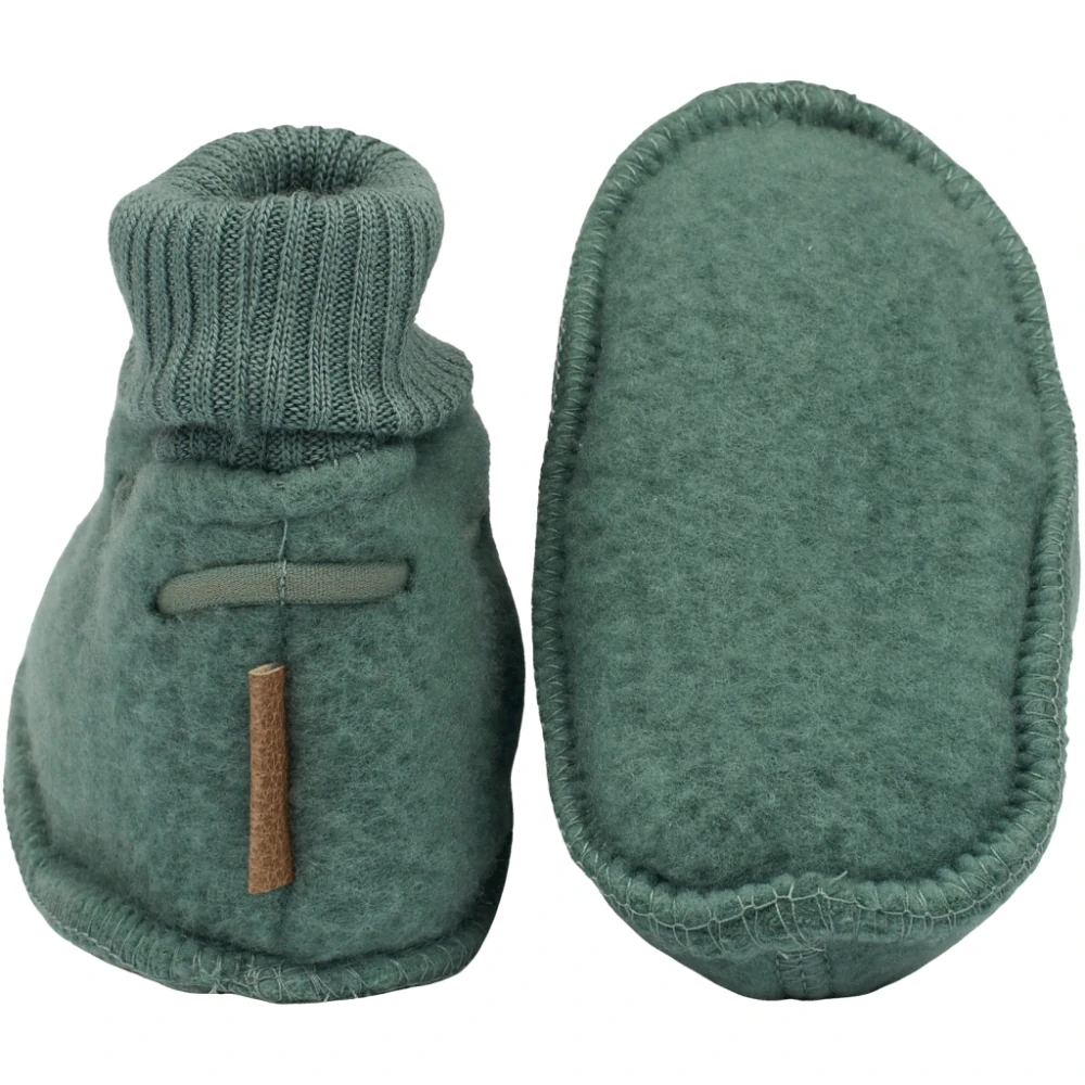 Merino-fleece capáčky Mikk-line - Balsam green