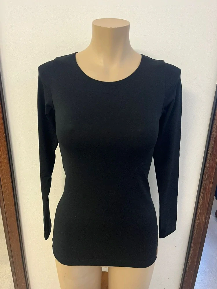 Dámské celoroční MERINO/LYCRA tričko ZM Basic, DR - Černé