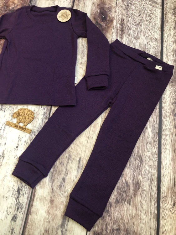 Zimní MERINO komplet / pyžamo Lambio - Lilek*