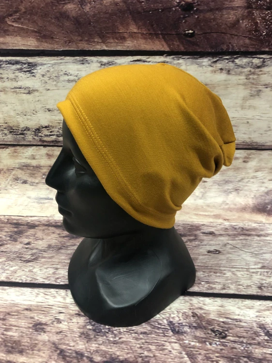 Dětská merino čepice ZM Basic - Hořčice