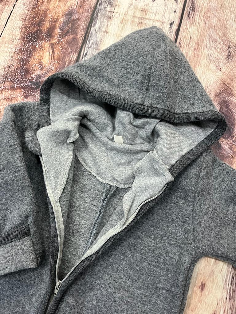 OVERAL IOBIO vařená vlna - antracit