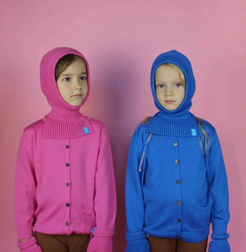 Merino kukla Paterns - Růžová