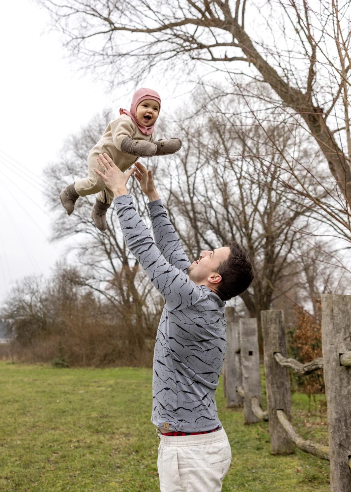 Pánské zimní MERINO tričko ZM Basic, DR - Hory