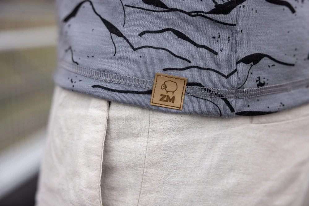 Pánské zimní MERINO tričko ZM Basic, DR - Hory