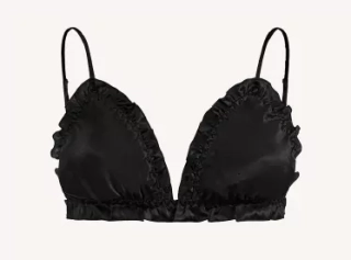 Dámská merino podprsenka Paterns - Black
