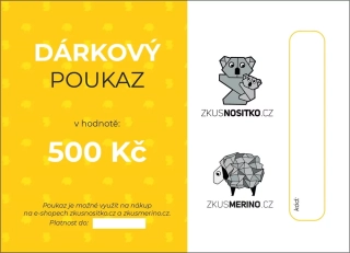 Dárkový poukaz 500 Kč