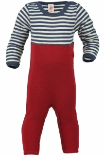 Merino overal Engel - blue/natural 