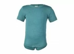 Merino/hedvábí body Engel, KR - Ledově modrá