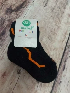 Surtex merino ponožky pro děti 90% - černé