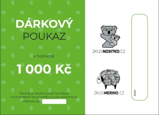 Dárkový poukaz 1000 Kč