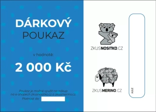 Dárkový poukaz 2000 Kč