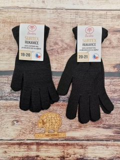 Surtex merino rukavice - černé