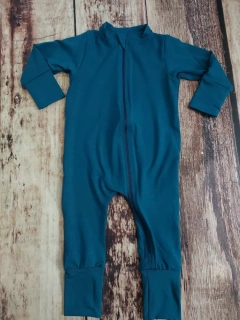 Rostoucí BAMBUSOVÝ overal Lambio, DR & DN - Petrolej