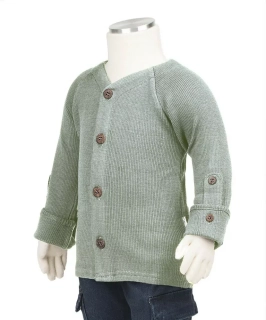 Merino kardigan ManyMonths - Silver cloud