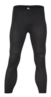 Pánské merino/hedvábí legíny Engel - černé