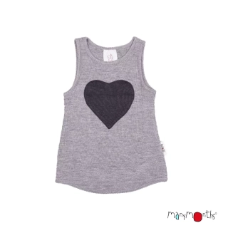 Merino tílko ManyMonths - Silver cloud