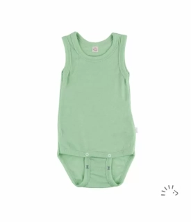 Merino/hedvábí body/tílko IoBio - Green