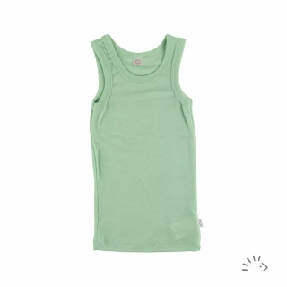 Merino/hedvábí tílko Iobio - green