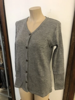 Dámský merino cardigan ManyMonths - Silver cloud