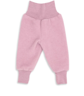 Merino fleece kalhoty Engel - růžové