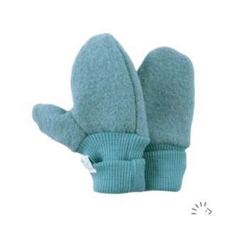 Vlněné rukavičky Iobio - modrozelené