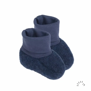 Merino-fleece capáčky Iobio - tmavě modré