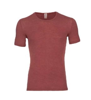 Pánské merino/hedvábí tričko Engel, KR - Měděné