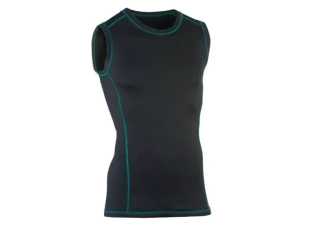 Pánské merino/hedvábí tílko Engel Sport - Černé