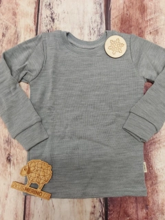 Zimní MERINO tričko Lambio, DR - Šedý melír*