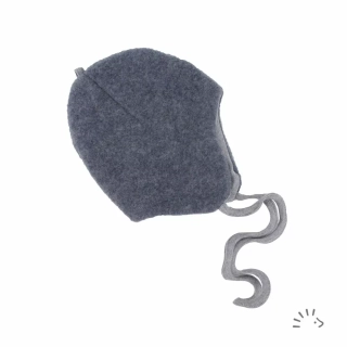 Čepice Iobio merino-fleece zavazovací - Antracit