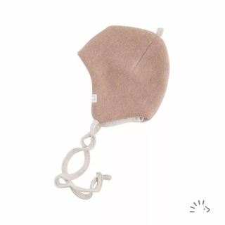 Čepice Iobio merino-fleece zavazovací - Vintage Rose