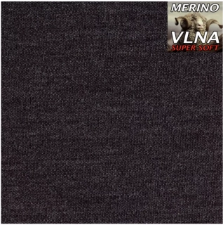 Zimní MERINO metráž - Antracit melé