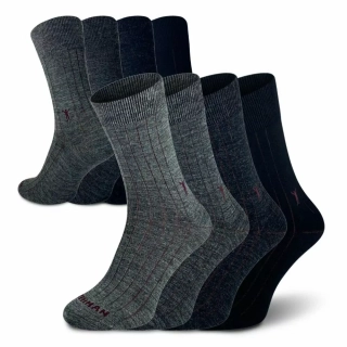 Northman - Dino merino 4 pack šedá