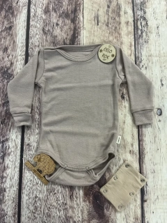 Rostoucí celoroční MERINO/HEDVÁBÍ body Lambio, DR - pískové