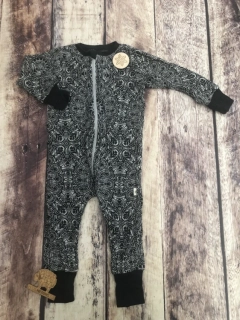 Rostoucí zimní MERINO overal Lambio, DR - Mandala grafit