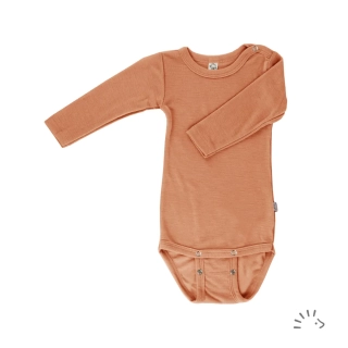 Merino/hedvábí body Iobio, dl.rukáv - Cinnamon
