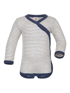 Merino/hedvábí ZAVINOVACÍ body Engel, DR - Natural/navy