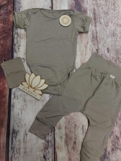 Rostoucí BAMBUSOVÝ komplet Lambio, KR - Cappuccino