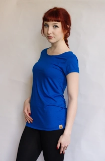 Dámské bambusové tričko ZM Basic, KR - Královsky modré