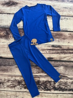 Dětský BAMBUSOVÝ komplet / pyžamo ZM Basic, DR & DN - Královsky modrá