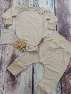 Rostoucí letní MERINO komplet Lambio, DR - Pískový*