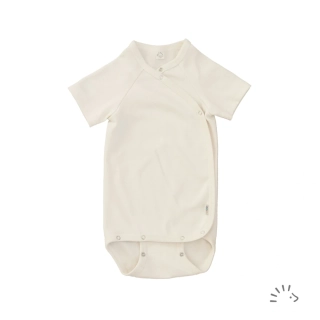 Merino/hedvábí ZAVINOVACÍ body Iobio, kr. rukáv - Ecru