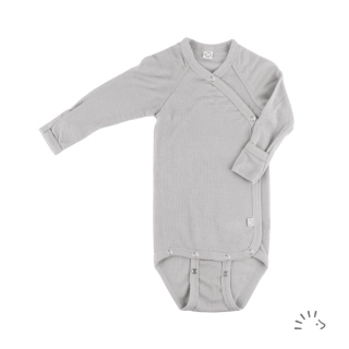 Merino/hedvábí ZAVINOVACÍ body Iobio, DR - Light grey