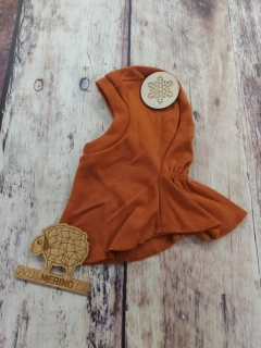 Zimní MERINO kukla Lambio - Zrzavá